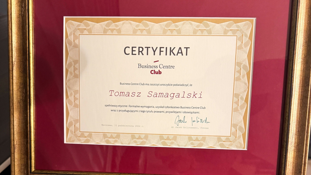 Certyfikat BCC